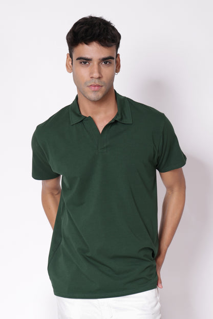 Classic Lightweight Polo T-shirt in Green