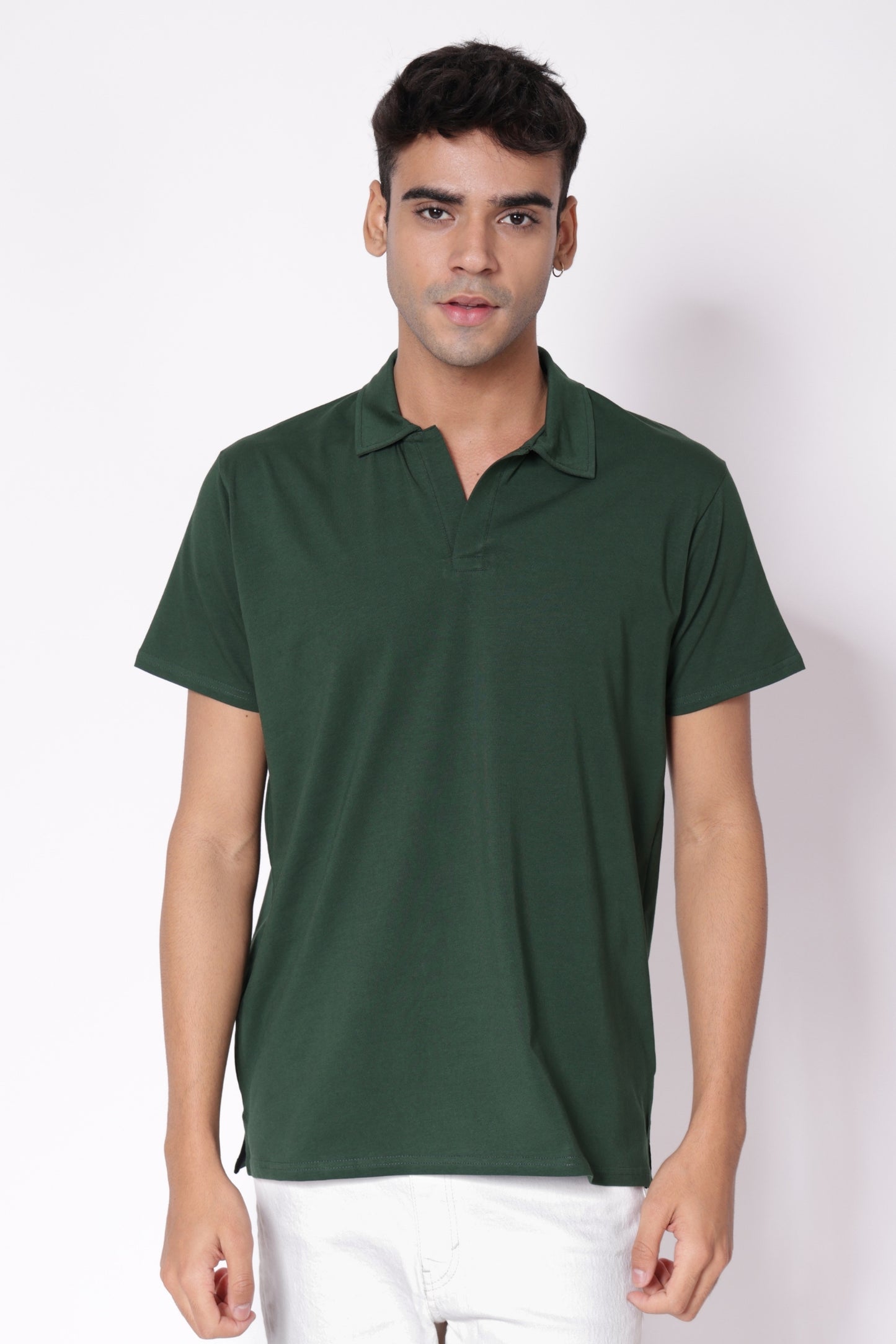 Classic Lightweight Polo T-shirt in Green