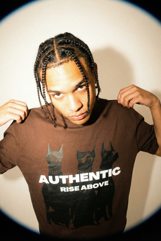 Hip Hop Printed Brown Oversized T-shirt