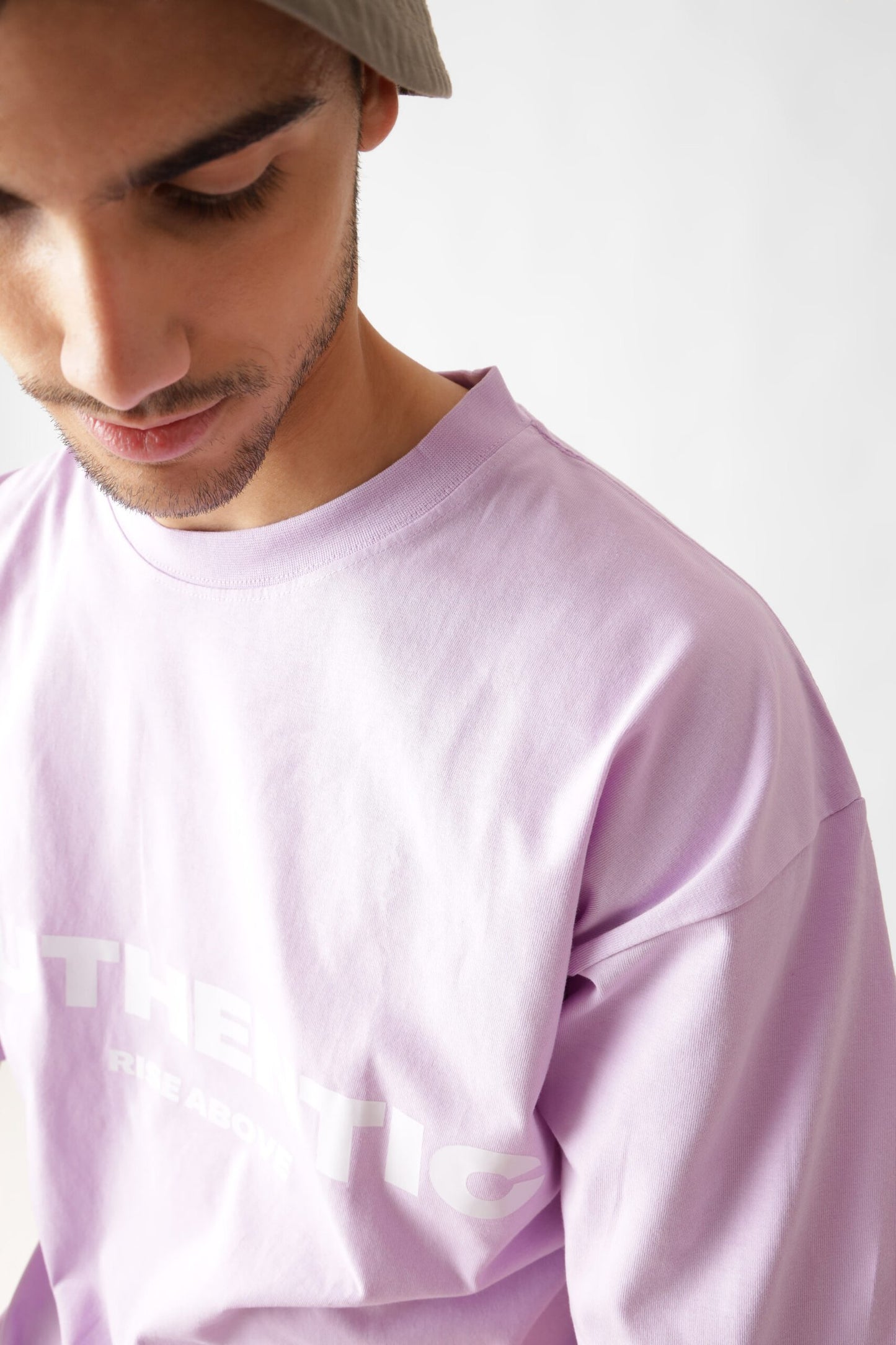 Printed Oversized Tshirt in Lavender