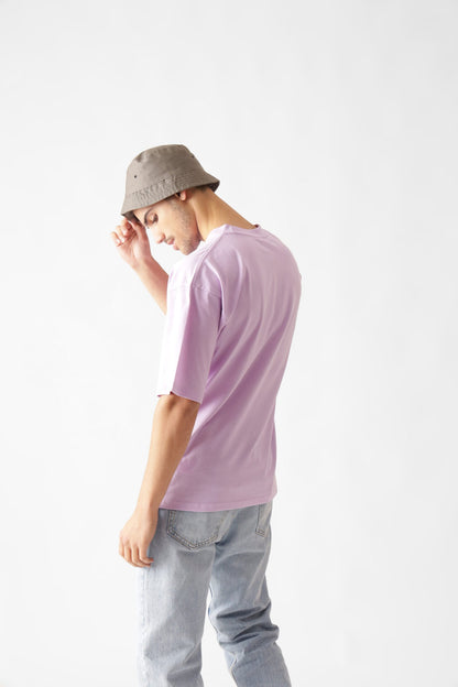 Printed Oversized Tshirt in Lavender