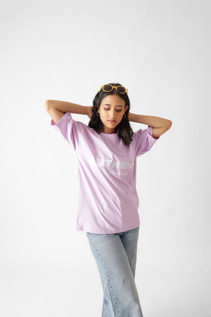 Printed Oversized Tshirt in Lavender