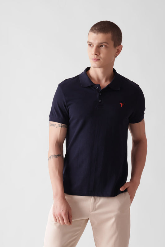 Classic Navy Blue Polo Shirt