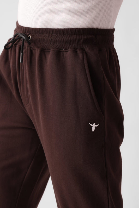 Dark Brown Joggers For Men