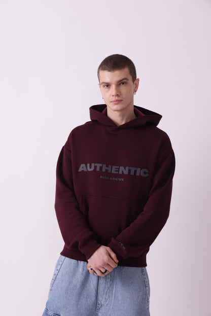 Wine Oversized Hoodie for Men