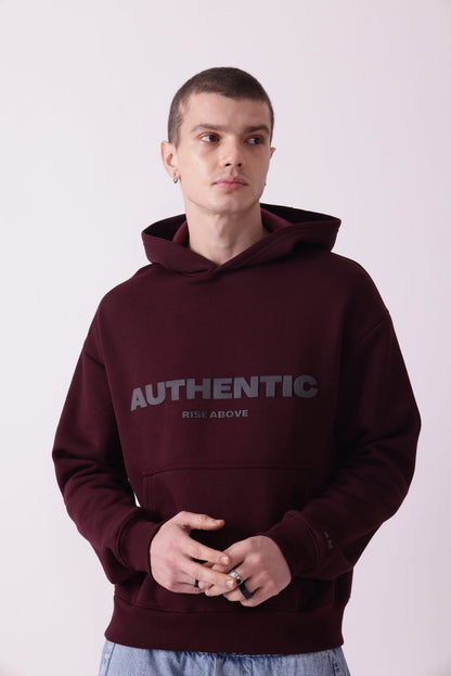 Wine Oversized Hoodie for Men