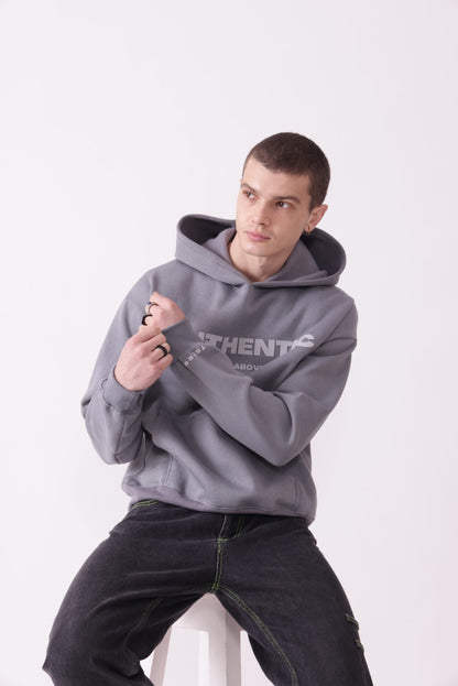 Grey Oversized Hoodie for Men