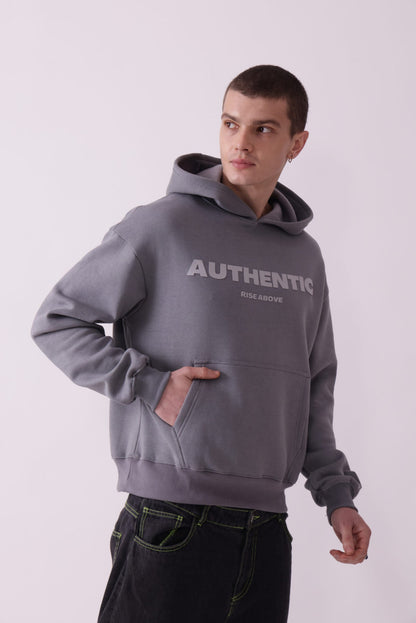 Grey Oversized Hoodie for Men