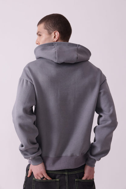 Grey Oversized Hoodie for Men