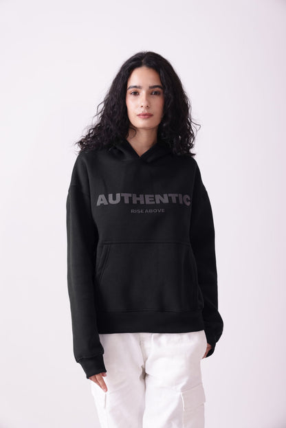 Black Oversized Hoodie for Women