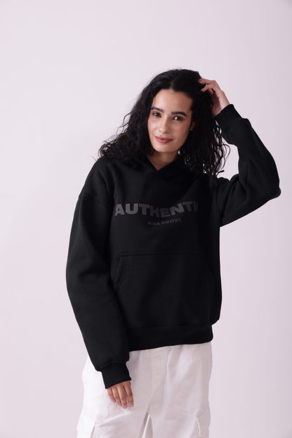 Black Oversized Hoodie for Women