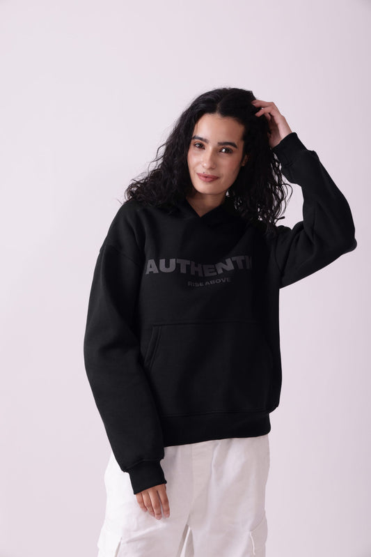 Black Oversized Hoodie for Women