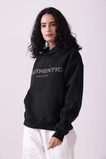 Black Oversized Hoodie for Women