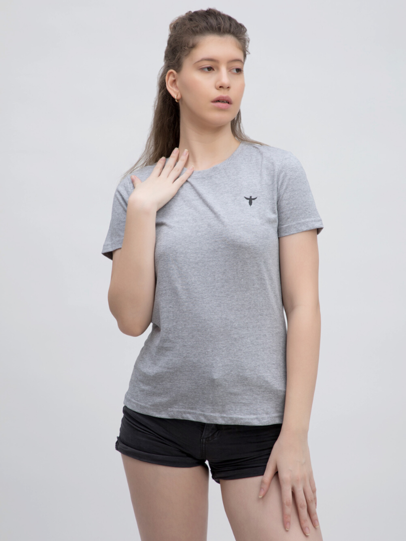 Premium Plain Tshirt In Grey