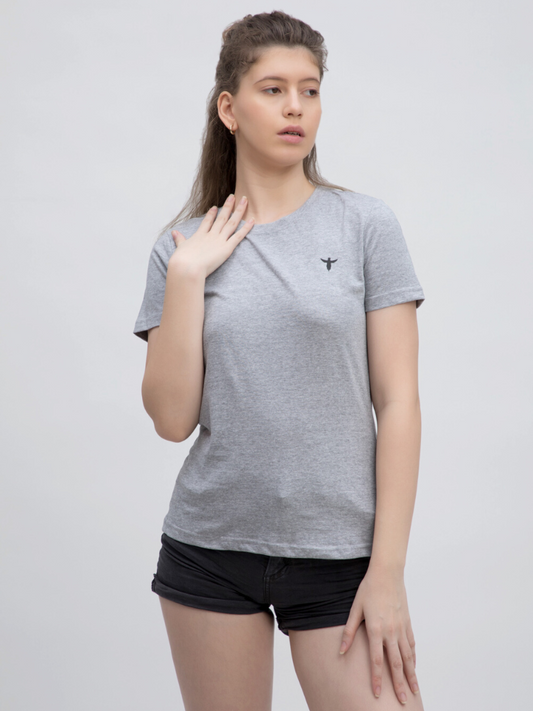 Premium Plain Tshirt In Grey