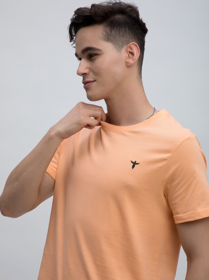 Premium Plain Tshirt In Peach