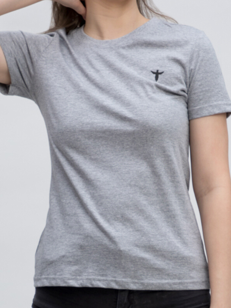 Premium Plain Tshirt In Grey