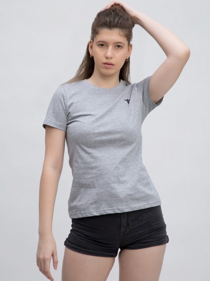 Premium Plain Tshirt In Grey