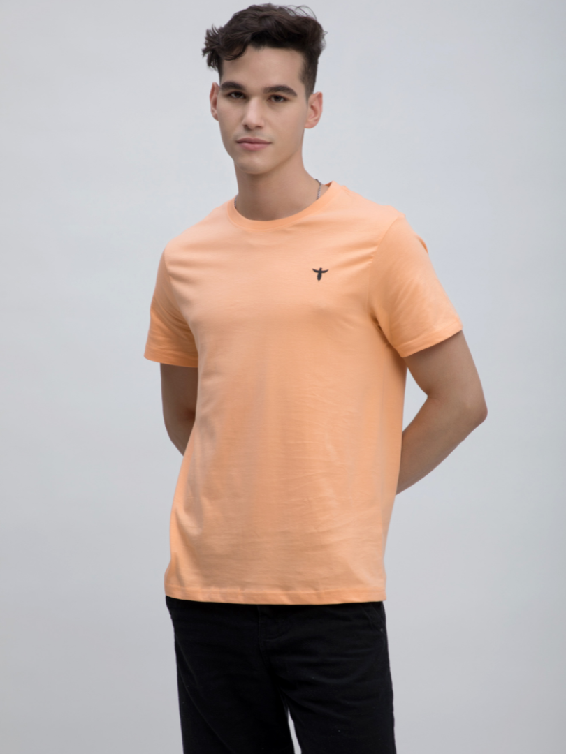 Premium Plain Tshirt In Peach