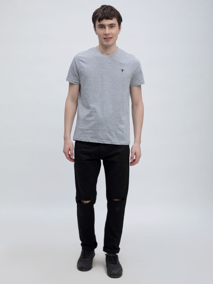 Premium Plain Tshirt In Grey