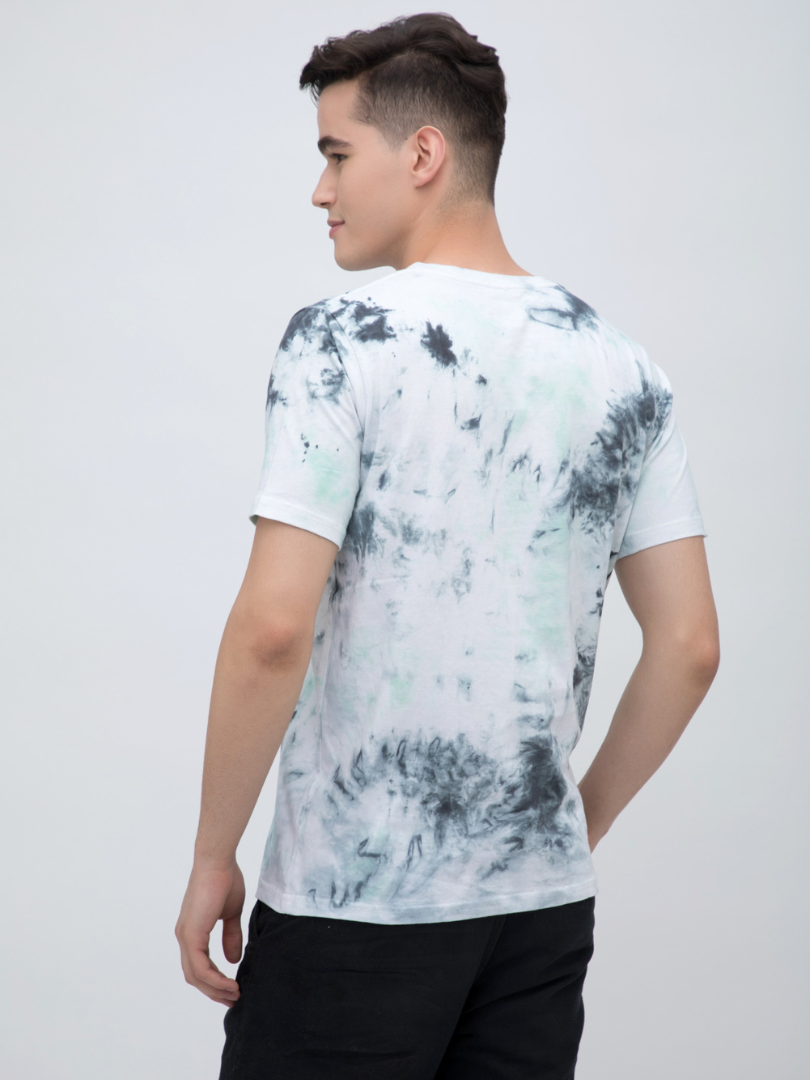 Green and Black Tie-Dye Tshirt