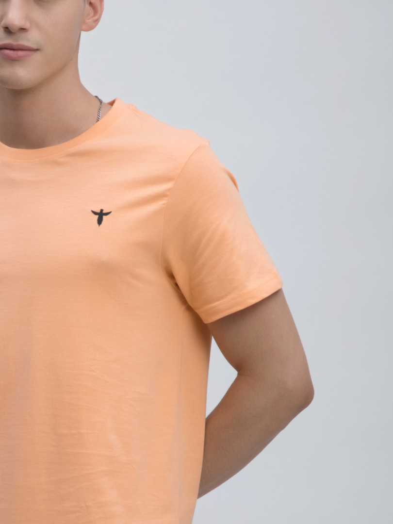 Premium Plain Tshirt In Peach