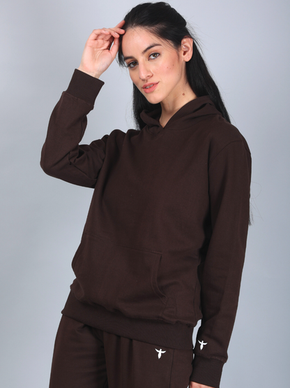 Dark Brown Hoodie for Women