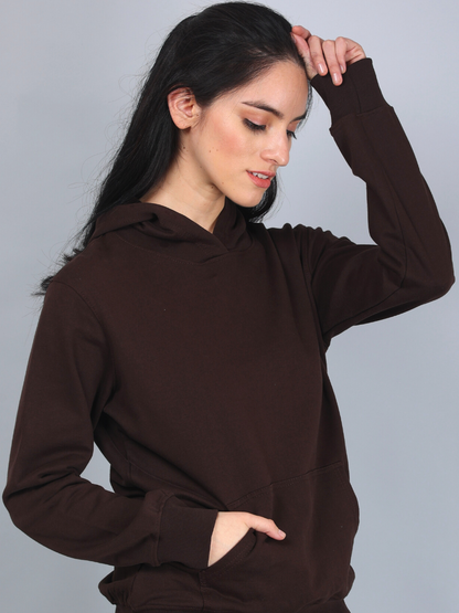 Dark Brown Hoodie for Women