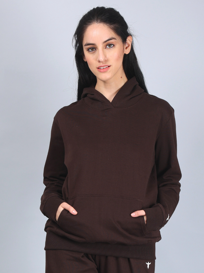 Dark Brown Hoodie for Women