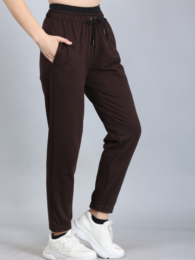 Dark Brown Joggers for Women