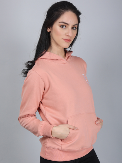 Dusky Pink Hoodie for Women